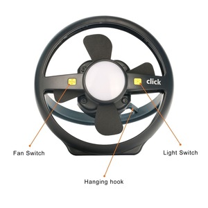 Nouvelle lampe de camping LED portable avec ventilateur de plafond, ventilateur de tente rechargeable par USB, adapté pour le camping en plein air et les randonnées - Product Image 6