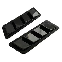 Lot de 3 protections universelles pour capot et aérations latérales de voiture/camion en ABS, installation par ruban adhésif, garniture extérieure, accessoires de protection pour voiture