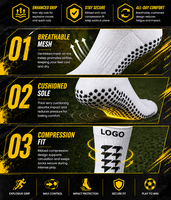 Chaussettes de football personnalisées antidérapantes à faible MOQ, livraison rapide, conception gratuite, chaussettes de football antidérapantes pour hommes, chaussettes de football tube antidérapantes pour hommes