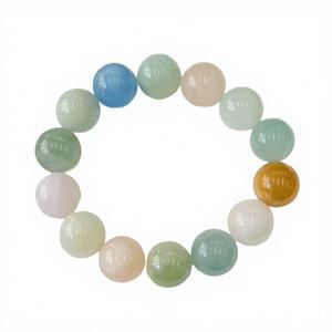 High Quality Natural Morganite Handmade Beaded <b>Crystal</b> <b>Bracelet</b> with Trendy Party Style Unisex 16.5cm Length - Product Image 4