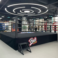 Anneau de boxe professionnel sur mesure de 10 à 20 pieds avec logo personnalisé pour l'entraînement en salle de sport et les compétitions de combat (OEM/ODM)