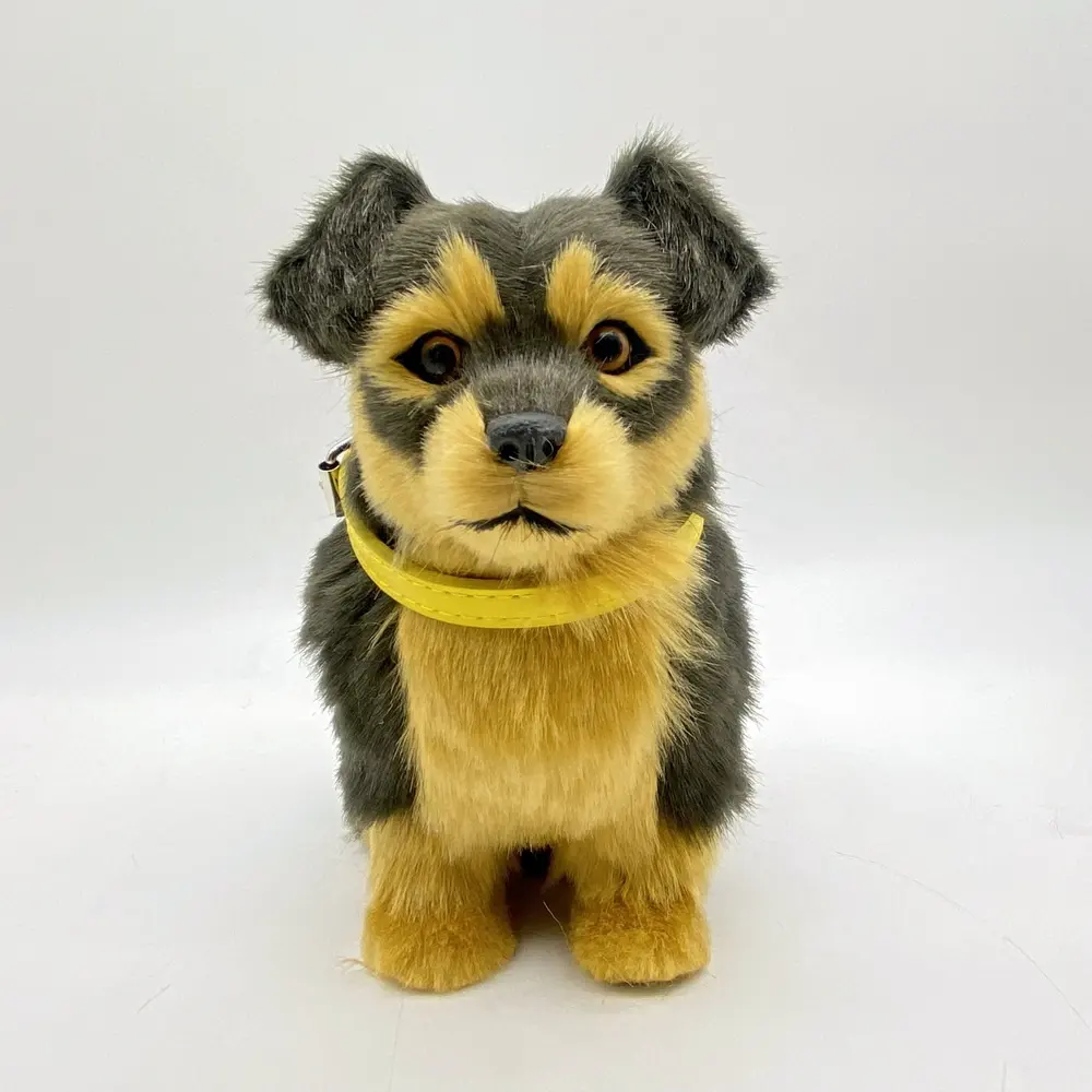 Cpc mô phỏng con chó đồ chơi sang trọng giống như thật con chó nhồi bông mềm đồ chơi sang trọng có thể tùy chỉnh logo công ty quà tặng sang trọng hình đồ chơi