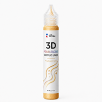 리사 3D 펄레센트 아크릴 라이너 12색 세트 30ml OEM 공장 직판 메탈릭 페인트펜 (아트, 공예, 학용품)