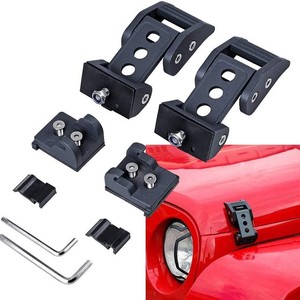 Cerradura de Capó para Jeep, de Aluminio, Vertical, Tipo Billet, Negra, para Mejora o Reequipamiento - Product Image 1