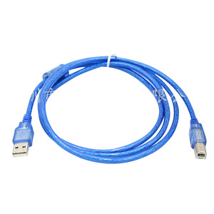 <b>Usb</b> <b>2.0</b> Printer Cable <b>A</b> To B Transparent Blue Copper Wire Data Cable For Computer - Product Image 2