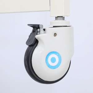 Lit médicalisé manuel à manivelle simple 331 blanc et bleu pour usage domestique des personnes âgées et des patients - Product Image 2