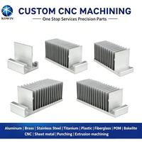 Pièces de précision CNC en aluminium AL ALLOY 6061-T6 usinées sur mesure, dissipateurs thermiques en aluminium et usinage CNC anodisé en Chine