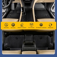 Alfombrilla de Piso para Auto de TPE Flexible, Alfombra de TPE para Auto, Alfombrilla de Piso de TPE para KIA Carnival Híbrido 2022-2026 8 Asientos
