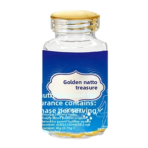 <span class=keywords><strong>Natto</strong></span> Baolong Or, complément alimentaire spécialisé en oméga-3, nattokinase, 60 capsules, gestion de l'énergie, adulte, distribution OEM - Product Image 1