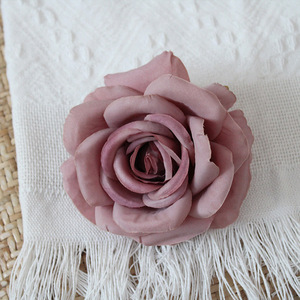 Nouveauté, têtes de fleurs artificielles en soie colorées, grandes, vente en gros, fleurs artificielles, roses pour la décoration de mariage - Product Image 2