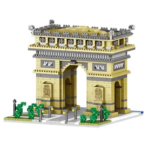Offre Spéciale – Série de Construction ZHEGAO Arc de Triomphe <span class=keywords><strong>Paris</strong></span> France – Mini Blocs de Construction pour Enfants - Product Image 1