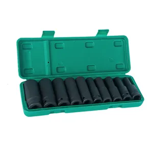 8-24Mm 1/2 Inch Drive Deep Heavy Metrik Garasi Alat untuk Kunci USB Hand Tool Set Impact Socket Set