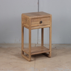 Modern Wooden Bedside Table with Soft Closing Drawer and Open Storage Shelf Bedroom Side <b>Cabinet</b> Furniture for Home and Hotel - Product Image 6