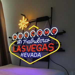 Bienvenue au Fabulous <span class=keywords><strong>Las</strong></span> <span class=keywords><strong>Vegas</strong></span> Beer Bar Decor, enseigne au néon personnalisée avec indice de protection IP65, acrylique + néon flexible, taille et design personnalisables - Product Image 3