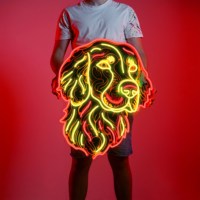 Berber dükkanı Led Neon burcu Logo işareti akrilik Salon duvar dekoratif işık büyük mektup Logo işareti Rgb olay parti duvar dekorasyon