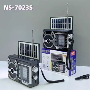 Ngoài trời đài phát thanh loa với panel năng lượng mặt trời Torch BT/USB/<span class=keywords><strong>TF</strong></span>/FM/AM/SW1-6 8 ban nhạc loa NS-7023S - Product Image 5