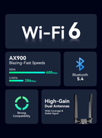 Adaptador USB Inalámbrico de Alta Ganancia 2 en 1 BL-WDN900AXBT AX900 Wi-Fi6 BT 5.4, Tarjeta de Red Inalámbrica Externa para Computadora Portátil y de Escritorio