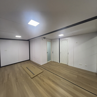 Maison conteneur pliable et extensible moderne de 40 pieds, design personnalisé, entièrement meublée, 2 chambres, maison préfabriquée modulaire