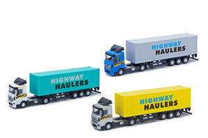 Camion scorrevole in lega in <span class=keywords><strong>scala</strong></span> <span class=keywords><strong>1</strong></span>:<span class=keywords><strong>64</strong></span> - Giocattolo pressofuso in plastica e metallo, costruzione adatta ai bambini - Product Image 2