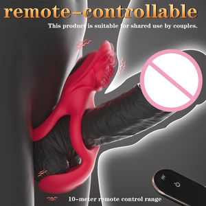 Rose Vibrationsring Sperma-Ring Doppelring für Frauen Oberer Bereich Paar-Sharing Klitoris-Hilfsmittel Sexuelle Produkte Sexspielzeug - Product Image 6