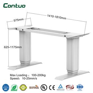 Escritorio Elevable Eléctrico Moderno de Alta Resistencia, 200 kg, Estructura de Acero, 3 Etapas, Motor Dual, para Oficina en Casa, 1900*800 mm - Product Image 1
