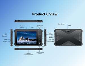 <span class=keywords><strong>Phablet</strong></span> נייד זול גלי מגע 8inchtablette 6gb 128 אנדרואיד wifi 11 מחשב לוח עמיד למים עבור תעשייתי - Product Image 6