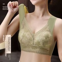 Nouvel Arrivage Soutien-gorge Respirant en Dentelle Florale à Bonnets Fixes Sans Coutures Lavable en Machine pour Cadeau d'Anniversaire