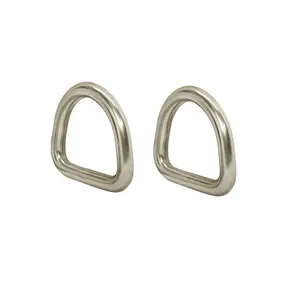 Factory Sailboat Rigging Welded D Rings Stainless Steel China Silver Customized Forging 1.5 Inch Welded Metal O Rings Round Ring