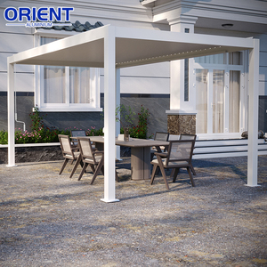 Pergola motorisée en aluminium à toit à lamelles, avec revêtement fluorocarboné anti-corrosion, pour valoriser la valeur des villas et des espaces extérieurs - Product Image 5