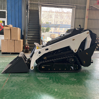 Chargeuse compacte Derette V1000 Mini avec moteur Kubota 25 CV pour travaux en espaces confinés et attache de motoculteur – Idéale pour les entreprises de location
