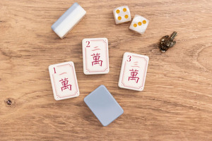Exquisito Juego de Fichas de Mahjong Americanas Hampton Azules Talladas, 160 Piezas Completas, Ecológicas, para <span class=keywords><strong>Casino</strong></span>, Juego y Decoración de Mesa - Product Image 5