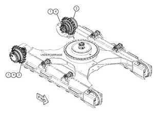 Motor Reductor Hidráulico de Traslación para Excavadora Deere 17D, Pieza 4654367 - Product Image 3