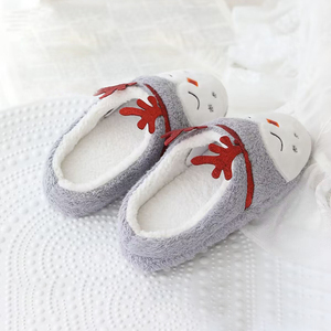 Mùa đông giáng sinh chim cánh cụt bông dép những người yêu thích ấm áp mềm mại sang trọng Dép trẻ em ở nhà - Product Image 6