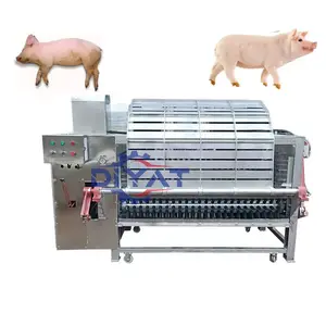 pig slaughter line remove chicken goats sheeps hair scalder and cow plucking machine