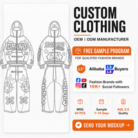 Survêtement en coton épais avec broderie appliquée du LOGO, fabrication à guichet unique, échantillons gratuits pour acheteurs L3+, pour les marques d'influenceurs Instagram