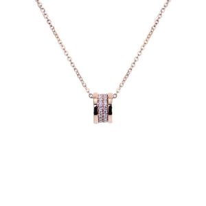 Xingyue Gems Fashionable and High Quality 18K Rose Gold Round Brilliant Cut Moissanite Pendant <b>Necklace</b> GRA Certified - Product Image 1