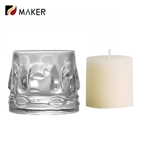 Toples lilin kaca borosilikat buatan tangan Eco, Tumbler wiski wajah Buddha kreatif mewah berbentuk 150ml kaca potret anggur transparan - Product Image 6