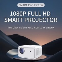Mini Proyector LED 1080P Portátil, Proyector de Cine en Casa de 300 Lúmenes, Pantalla de 36-150 Pulgadas para Teatro, Juegos y Oficina