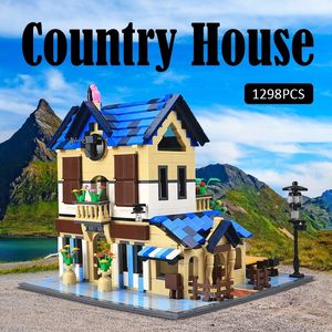 5311 1298 Uds MOC casa ladrillos juguetes ciudad calle vista campo Villa <span class=keywords><strong>arquitectura</strong></span> bloques de construcción para niños - Product Image 2