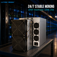 Antminer S21XP 270T Bitcoin Miner Bitmain 270TH/s 13.5J/T SHA256, mineur ASIC à refroidissement par air, équipement de minage BTC BCH BSV