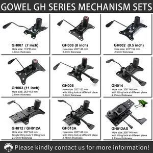GH014 kit de chaise pièces ascenseur à gaz hauteur réglable tilt lock pivotant ascenseur mécanisme de chaise de bureau