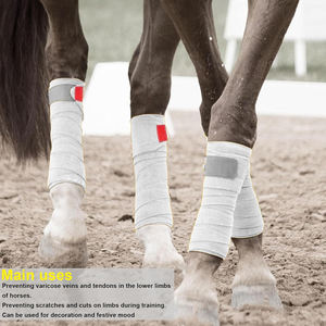 Vendas Ecuestres de Lana de Alta Calidad Smilesaddlery, Juego de 4 Piezas con Color y Logotipo Personalizables para Caballos - Product Image 2