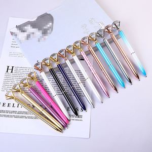 Stylo à bille en métal avec logo personnalisé Ys89, imprimé, couronne, cadeau d'entreprise, activité commerciale, avec diamant en cristal - Product Image 2