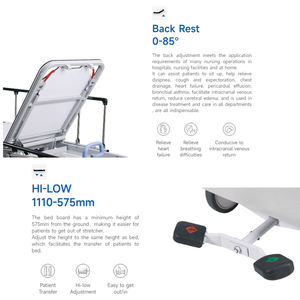 Camilla hidráulica de emergencia para pacientes de lujo 2025, Camilla <span class=keywords><strong>Manual</strong></span> hidráulica para Hospital, carrito de transferencia de pacientes - Product Image 5