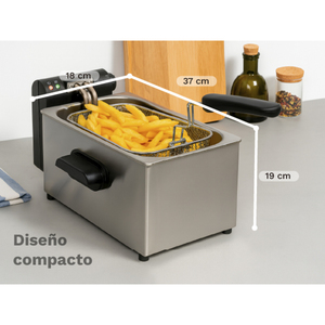 Friteuse électrique Frypro 3SS 3L en acier inoxydable pour usage domestique - Product Image 2