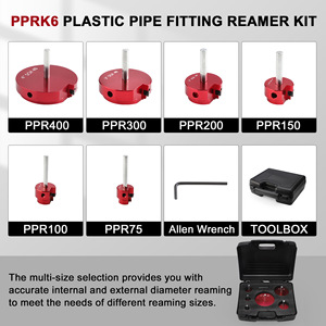 PVC Pipe <b>Reamer</b> Set 1 To 4 Inch Sch 40 Manual Expanding Tool For Plastic Pipe Fitting - Product Image 4