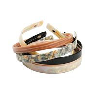 Serre-tête en acétate de luxe, large et épais, pour femme, accessoire de mode polyvalent pour le quotidien