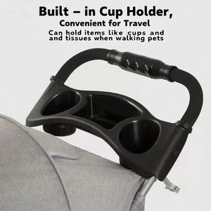 डिजाइनर डिय फोल्डेबल बिल्ली स्ट्रेलर डबल छोटे जुड़वां कुत्ते स्टलर लक्जरी यात्रा कार कुत्ते और बिल्ली के लिए - Product Image 4