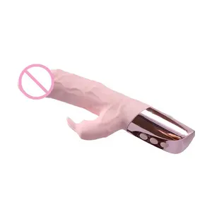 Penis Eichel Vibrator Echtes Gefühl Warme Heizung Weich Vibrierend Sexspielzeug für Erwachsene Maschine Swing Rabbit Real Big Dildo Vibrator