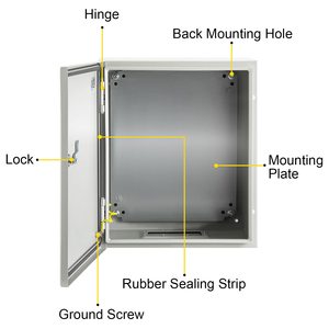 Maßgefertigtes Elektrisches Gehäuse Anpassbare Größe Outdoor-Elektrobox IP66 Wandmontage Metallgehäuse Wasserdicht & Staubdicht - Product Image 2